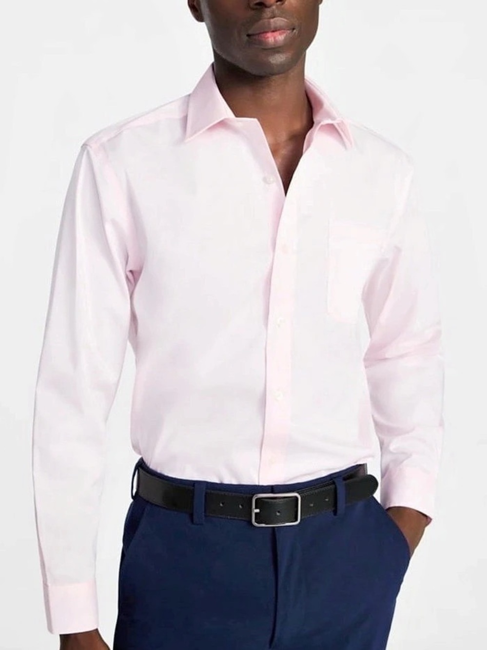 George Classic Fit Dress Shirt Dress Shirt in Pink Size Small NWT